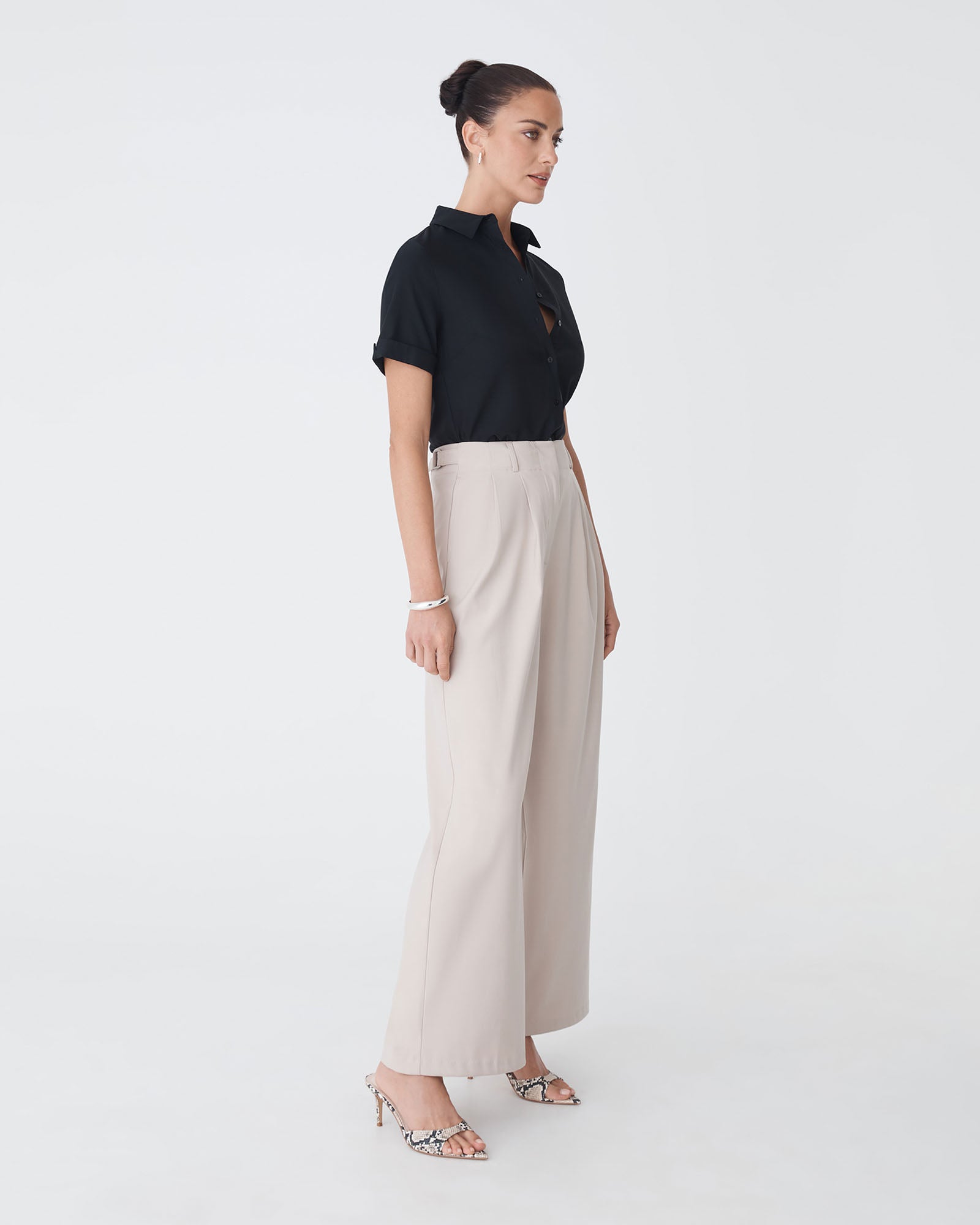 Morgan Short Sleeve Cuff Shirt