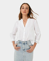 Akira Vneck Embroidery Blouse