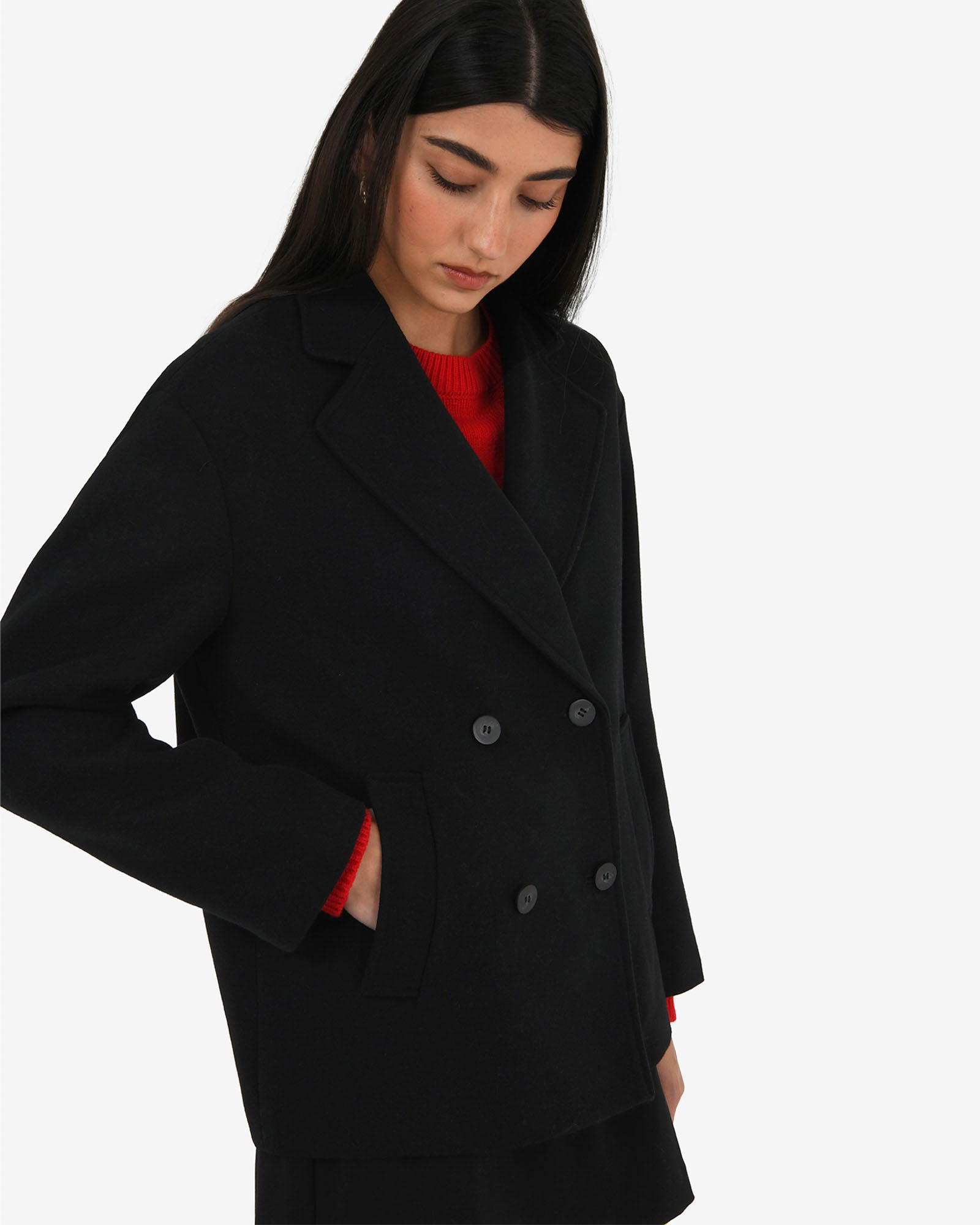 Tamara Cropped Peacoat