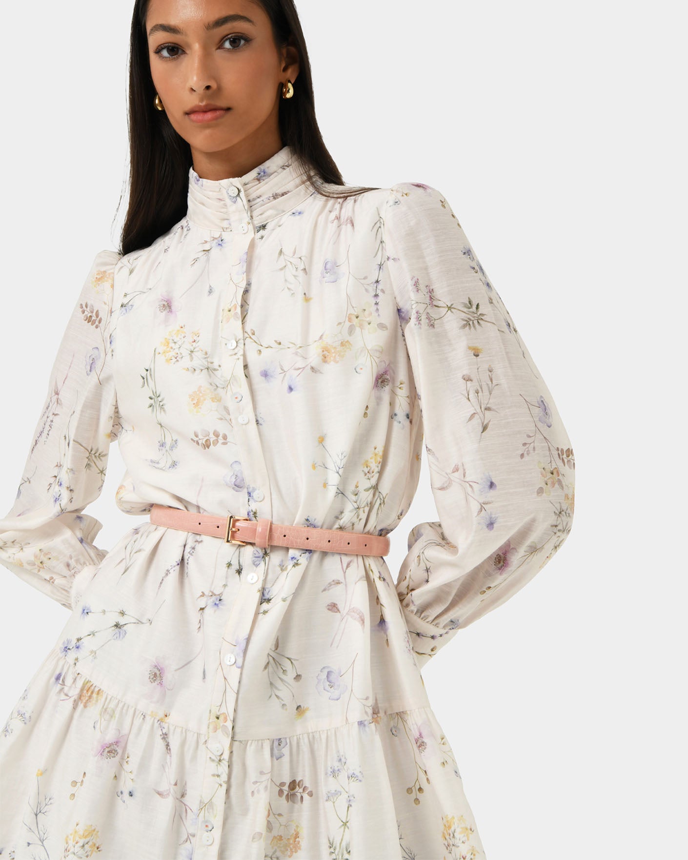 Aurae Floral Tiered Dress