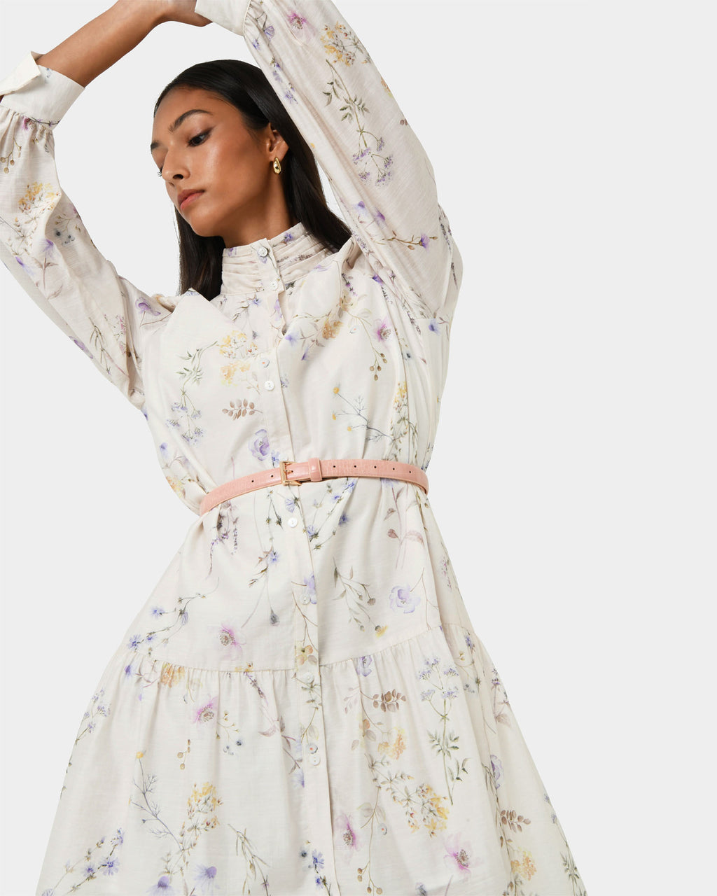 Aurae Floral Tiered Dress