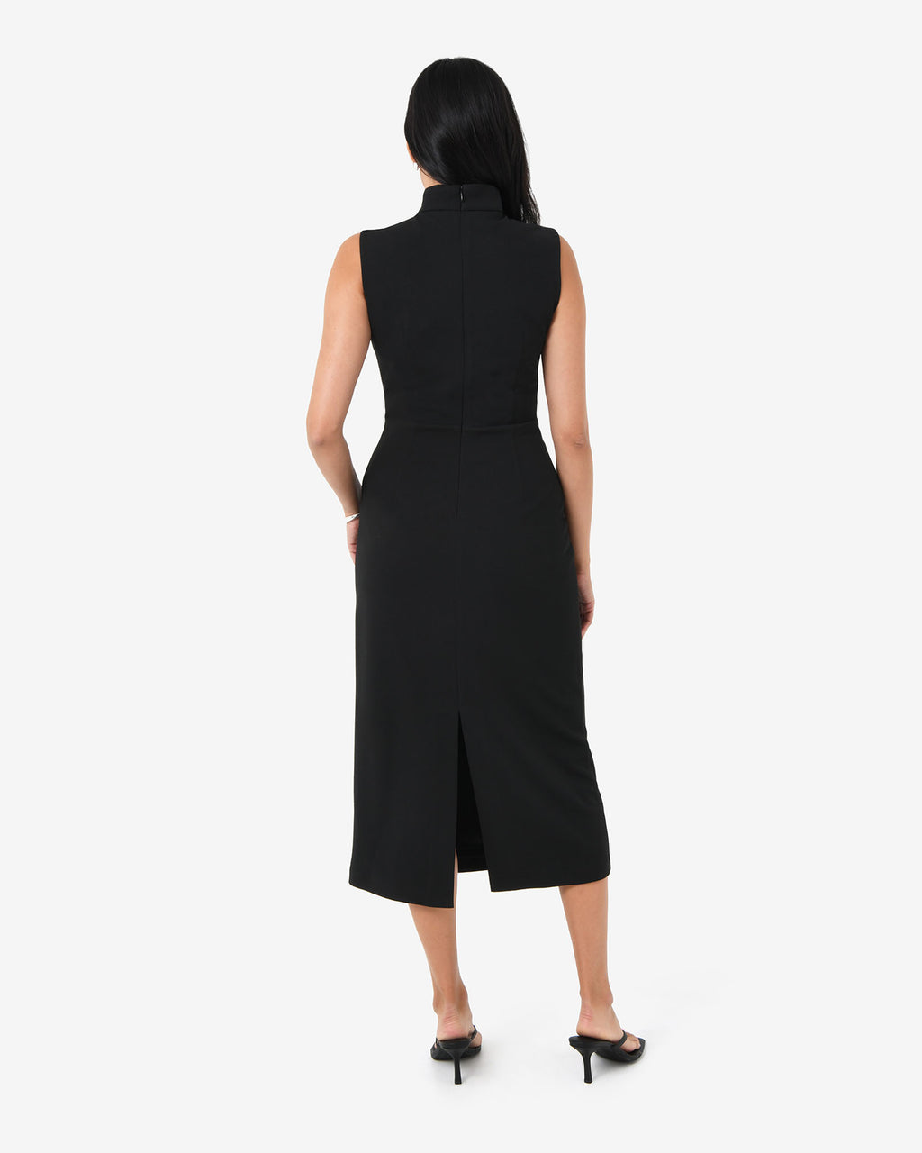 Alaia Twisted Lapel Midi Dress