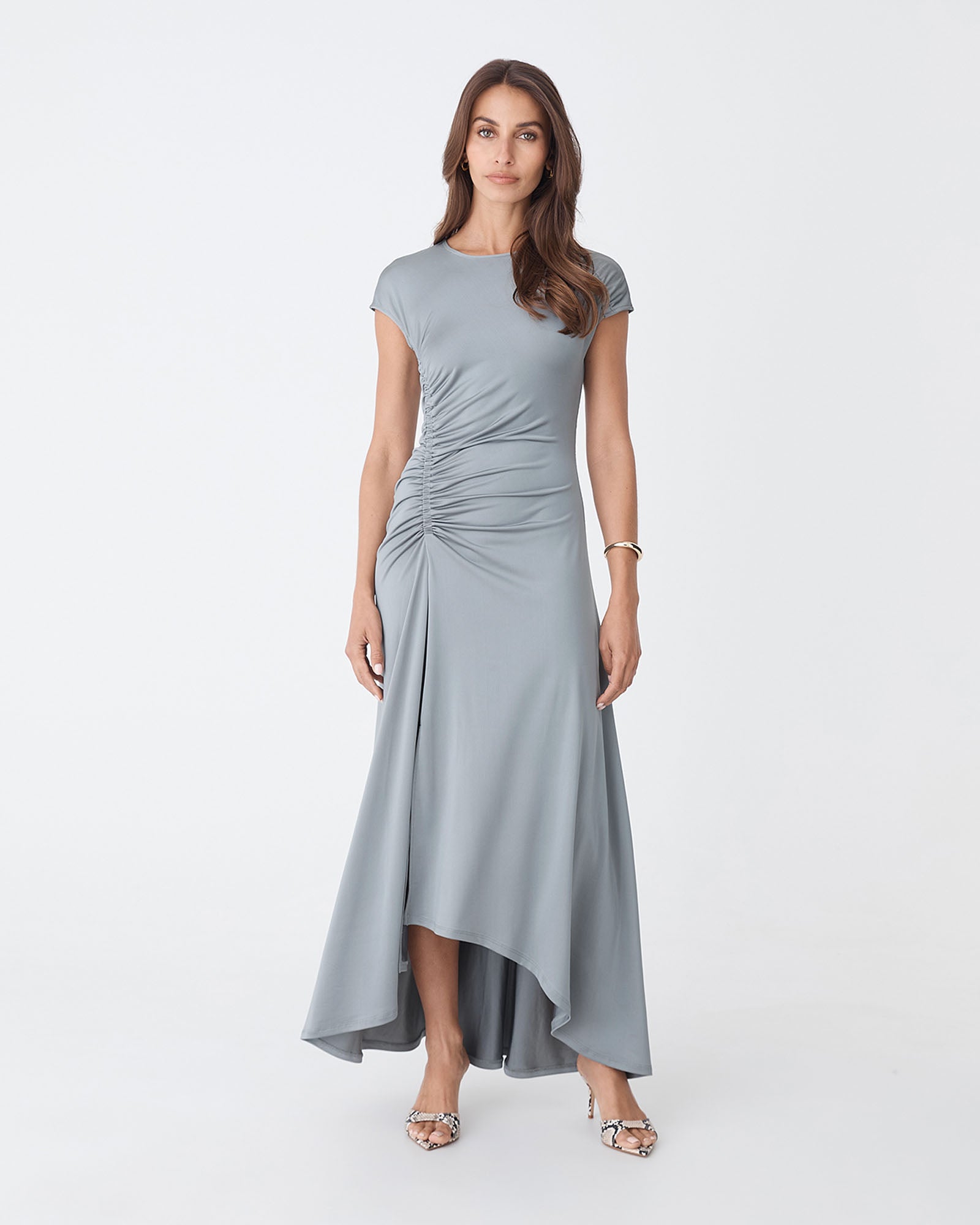 Kim Asymmetric Ruched Dress