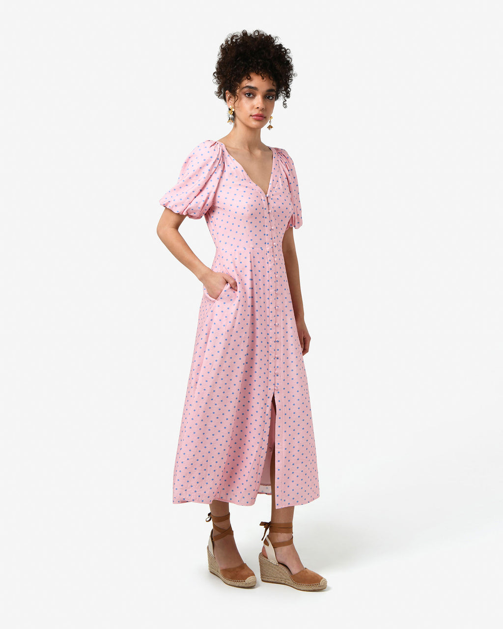 Almeria Polka Dot Dress