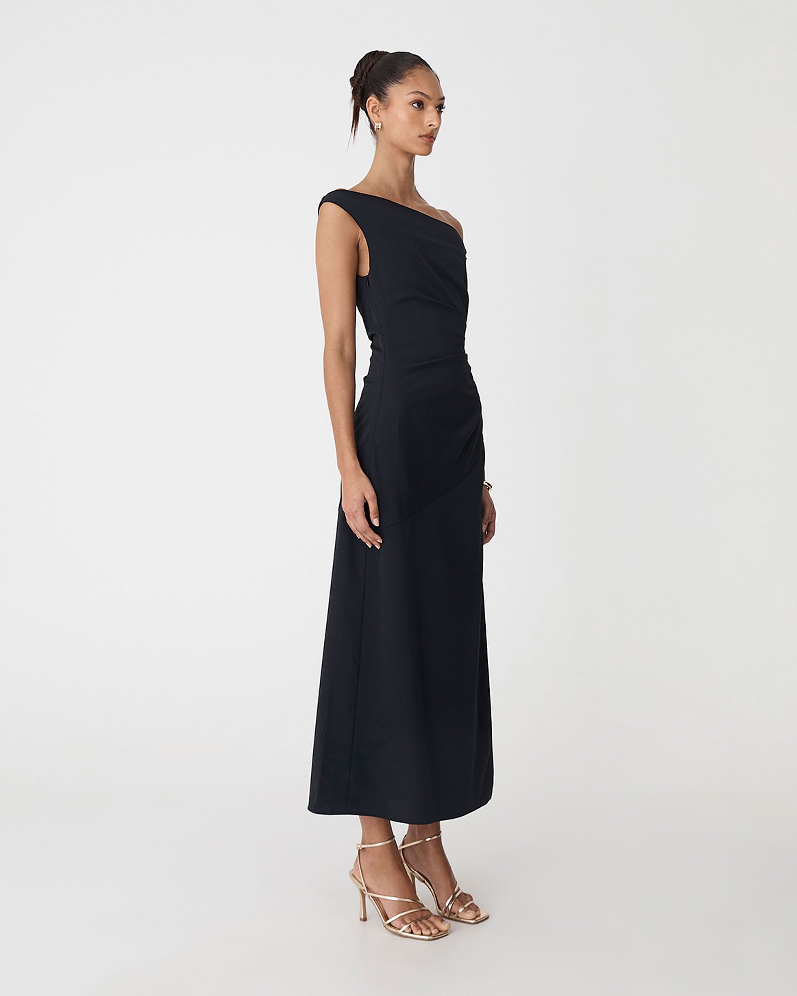 Afina One Shoulder Twist Dress