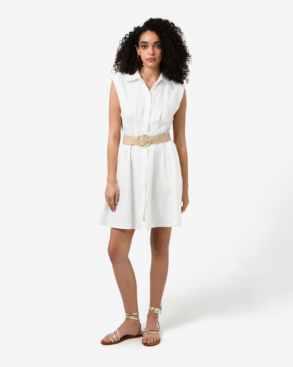 Ami Linen Mini Beach Dress
