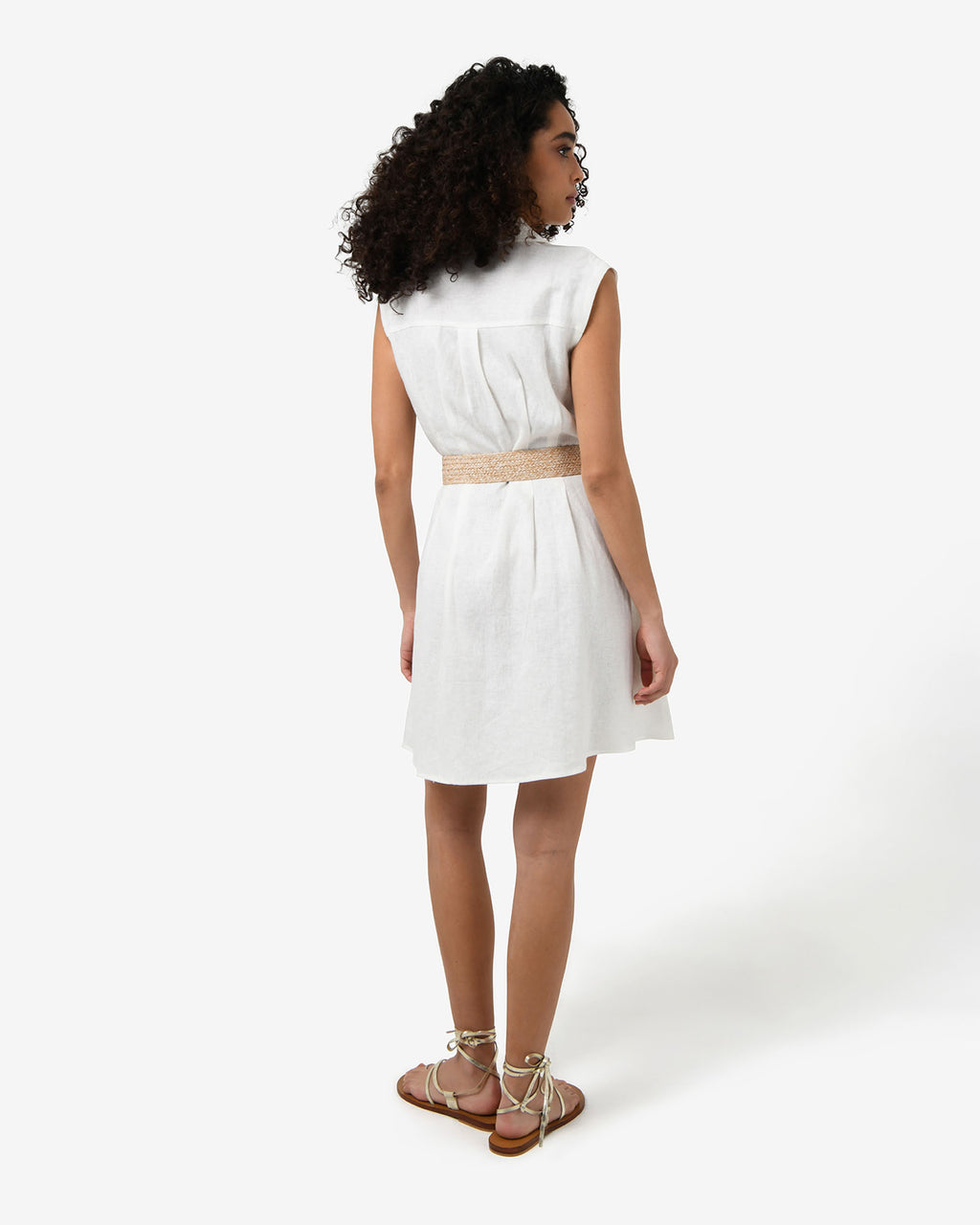 Ami Linen Mini Beach Dress