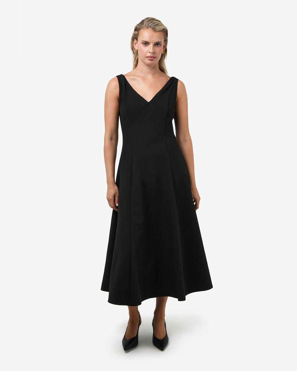 Yana V Neck Panel Dress