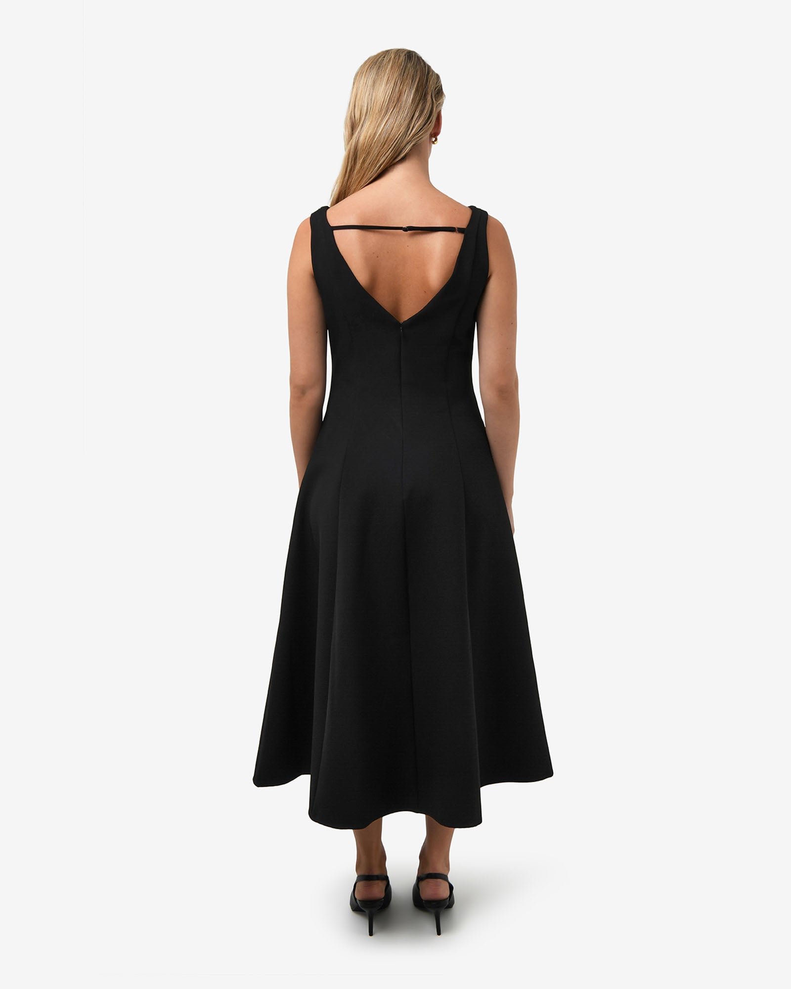 Yana V Neck Panel Dress