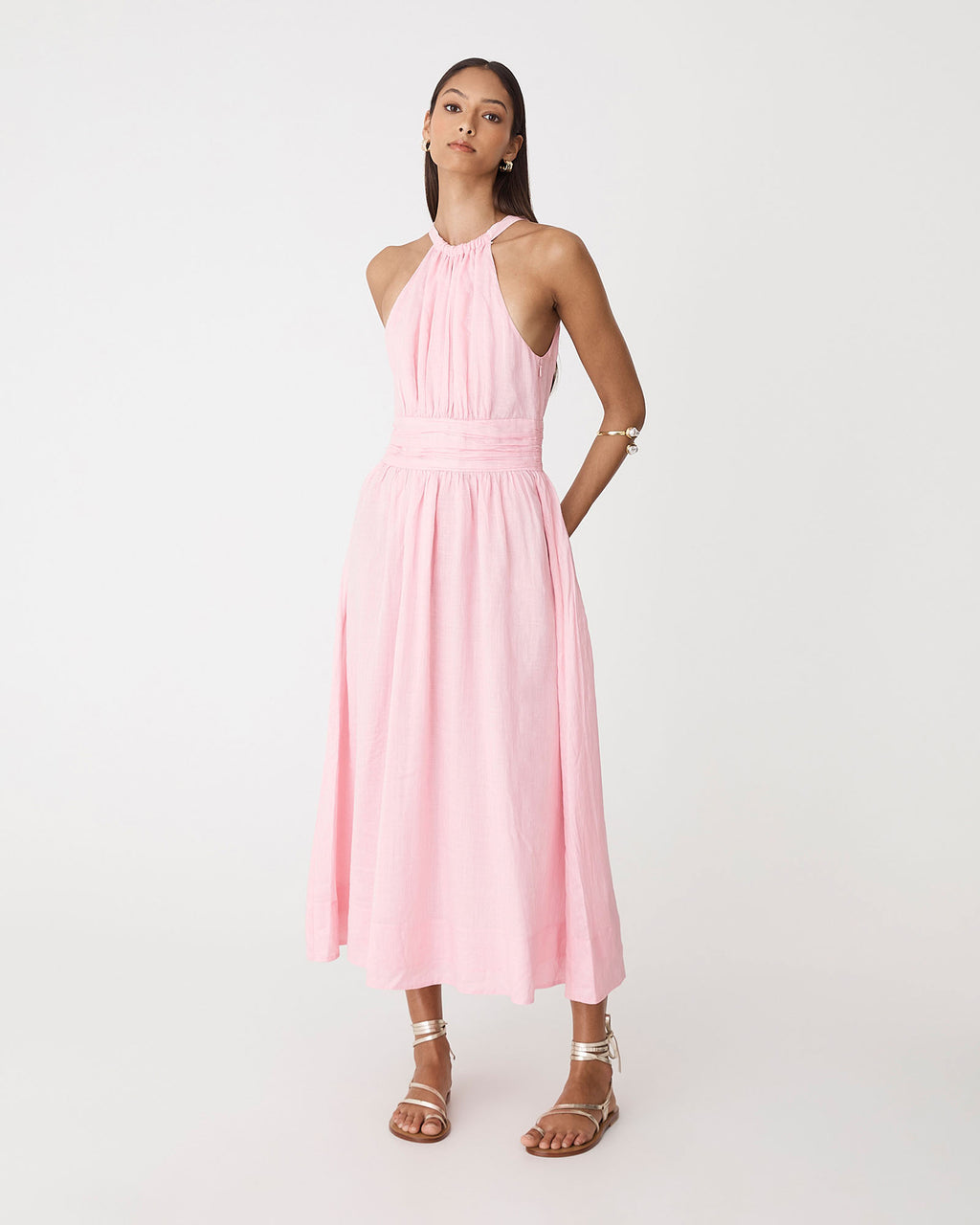 Miami Gathered Neck Hemp Dress