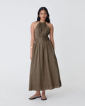 Miami Gathered Neck Hemp Dress