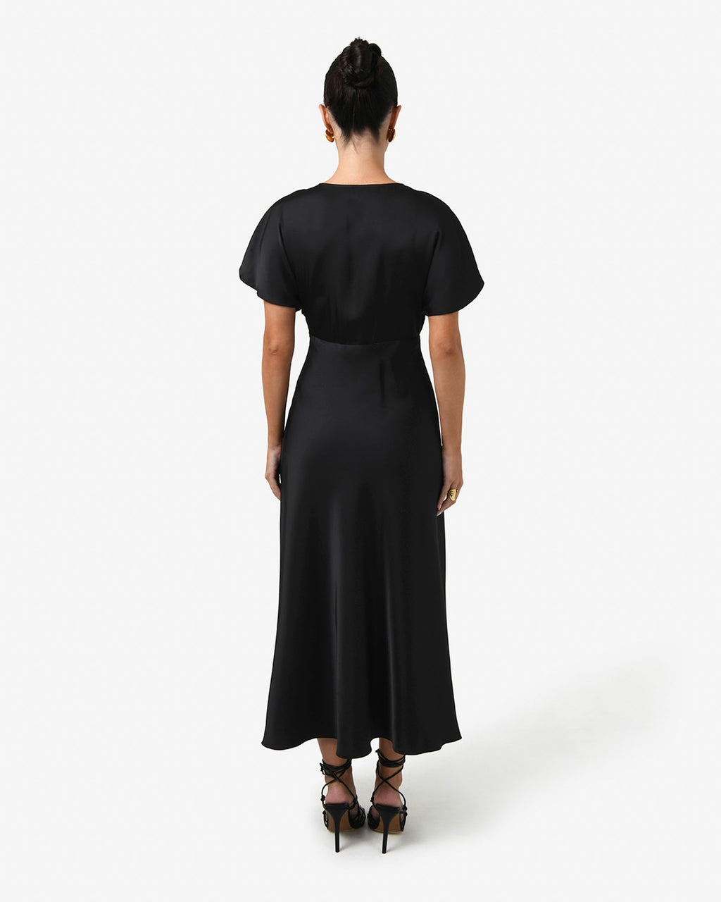 Catalina V-Neck Satin Dress
