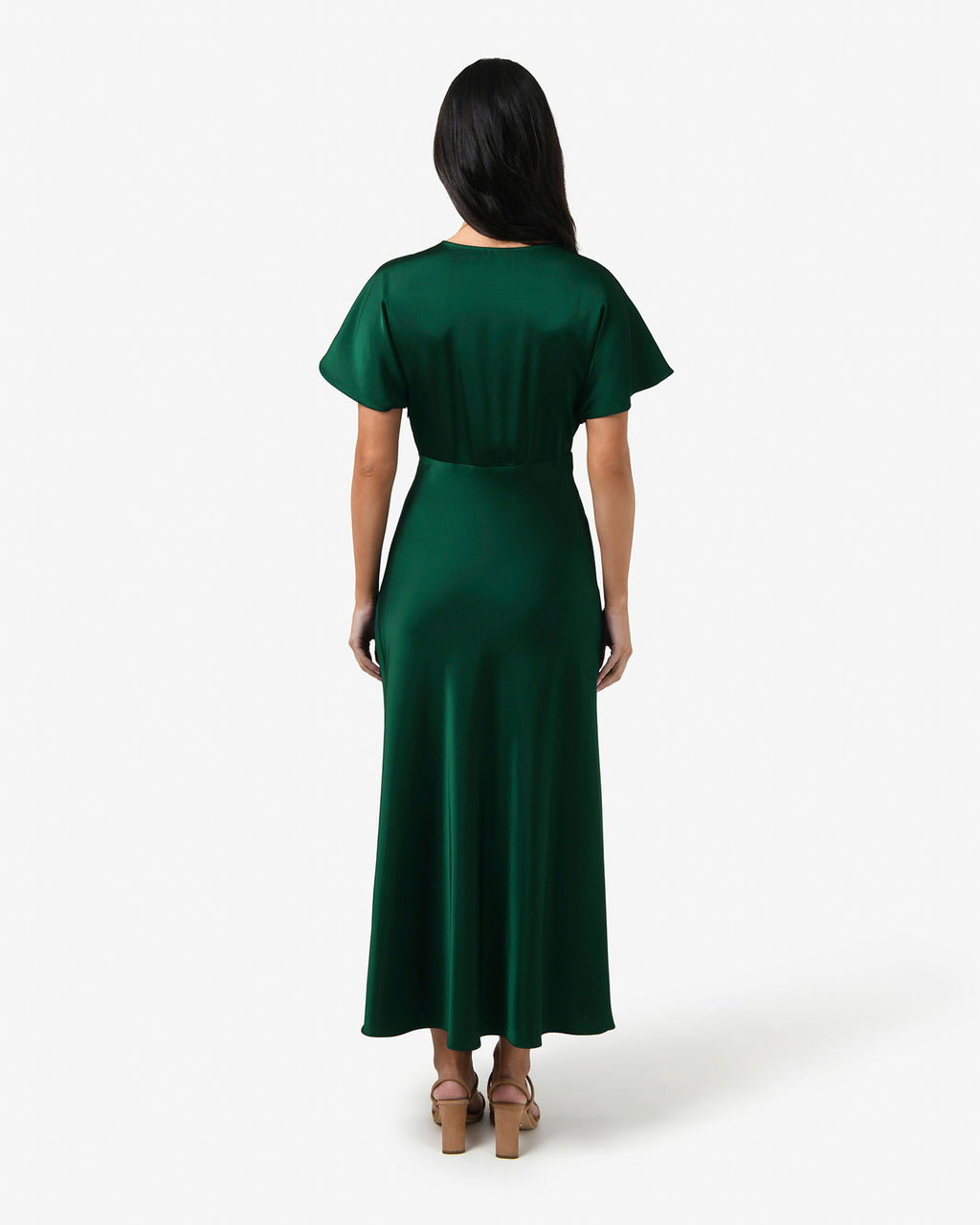 Catalina V-Neck Satin Dress