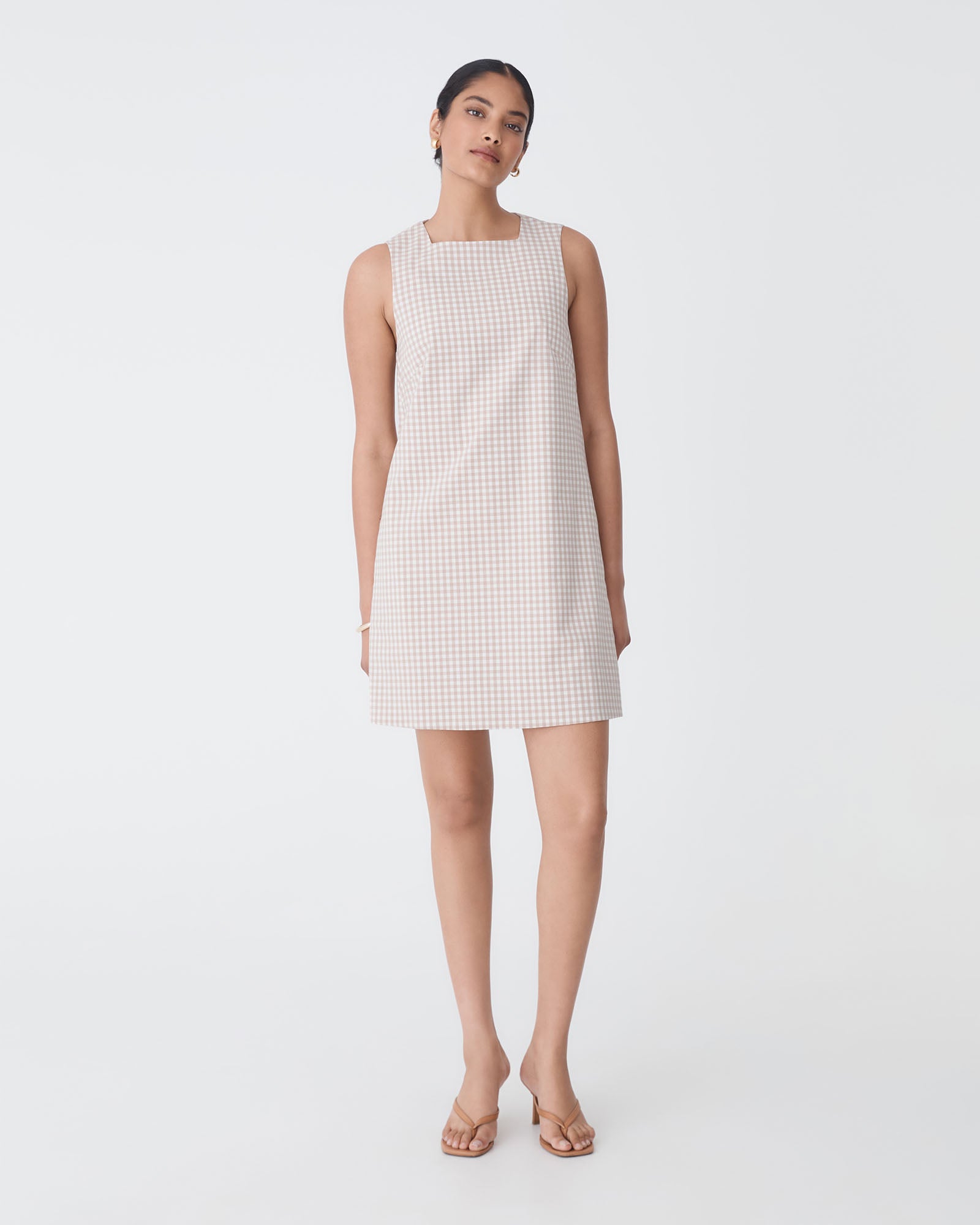 Koora Checked Mini Shift Dress