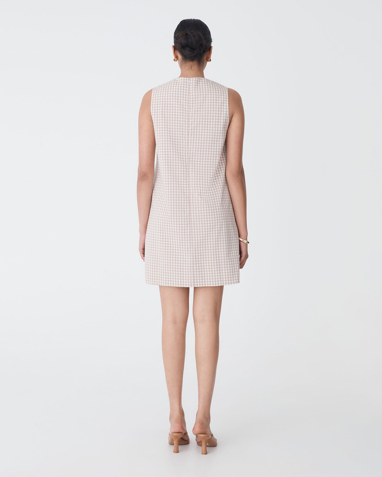 Koora Checked Mini Shift Dress