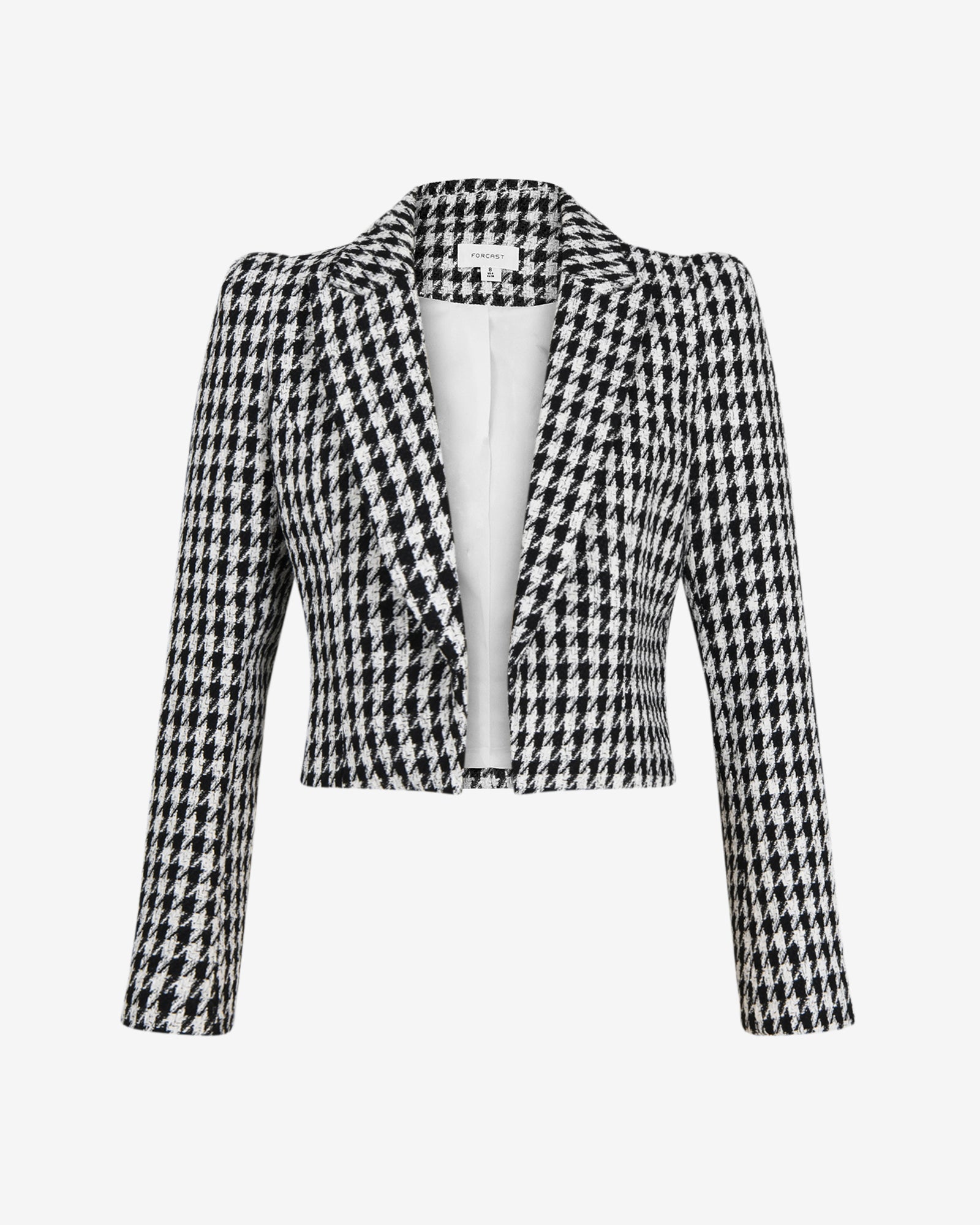 Bennet Houndstooth Crop Blazer