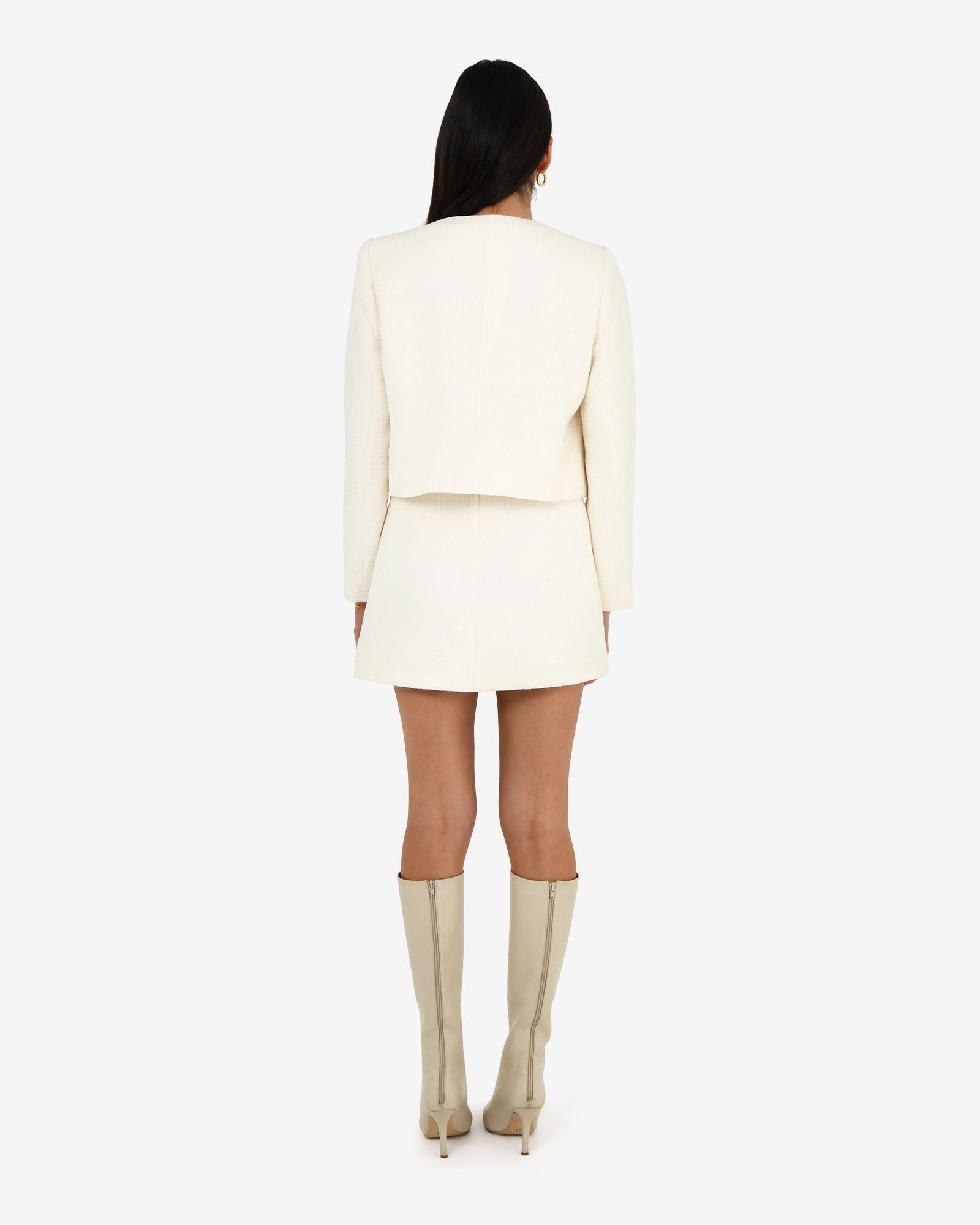 Cynthia Crop Tweed Jacket
