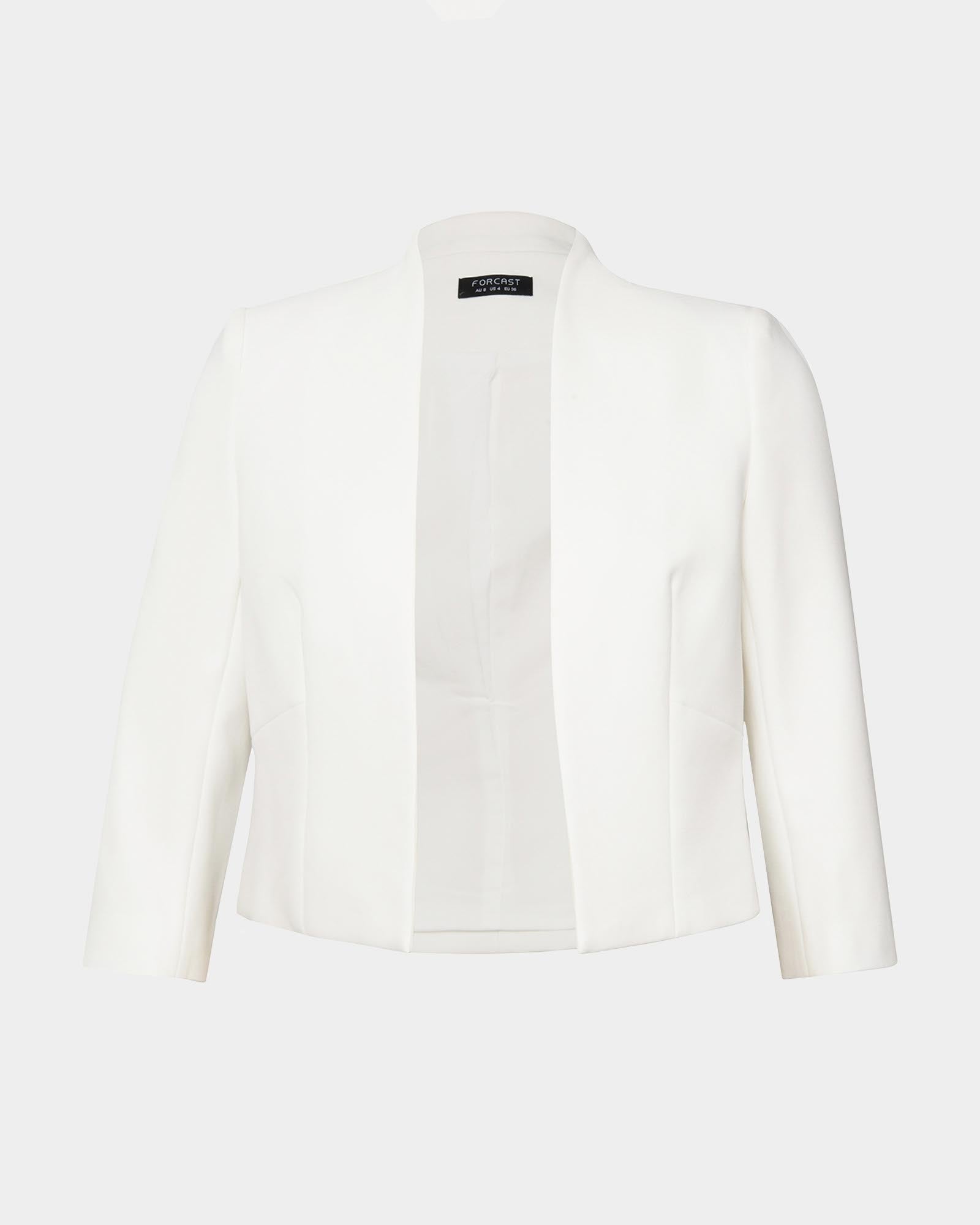 Nikki Collarless Crop Jacket