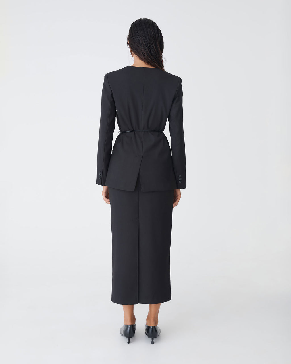 Aaria Collarless Blazer