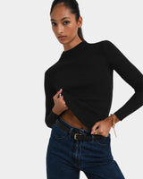 Avelyn Mock Neck Knit