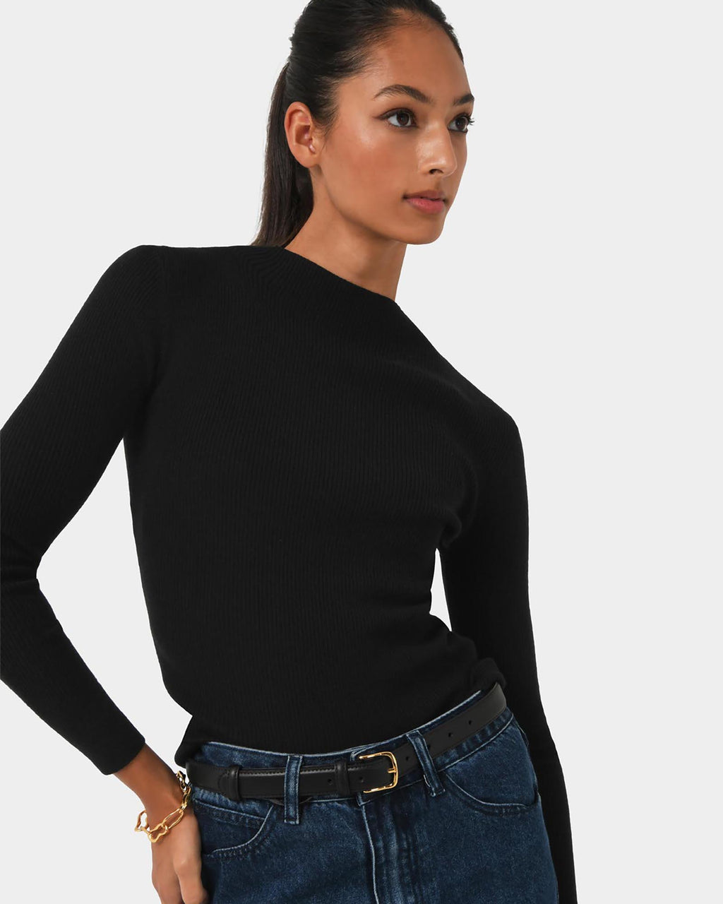 Avelyn Mock Neck Knit