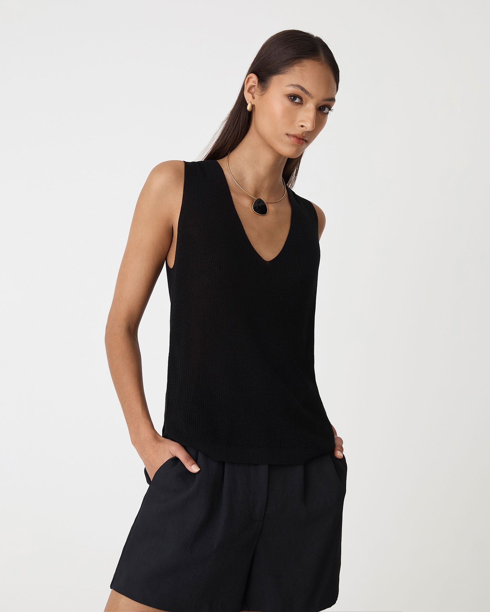 Jillian Lyocell Blend Tank