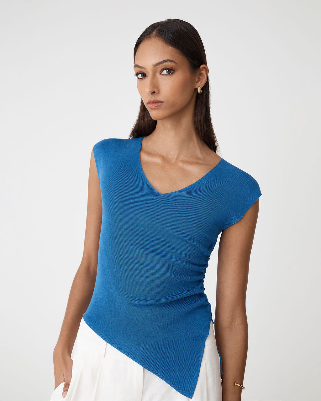 Galina Ruched Lyocell Knit