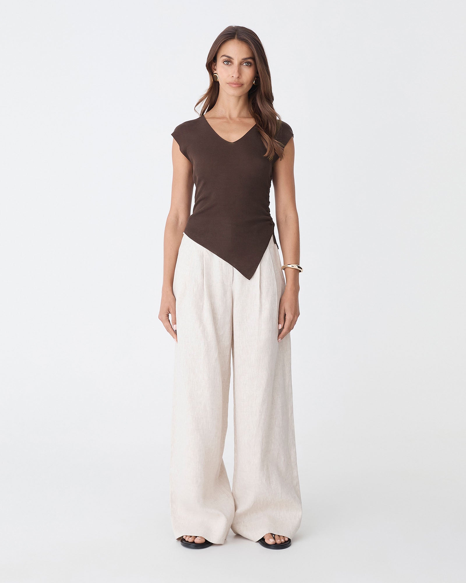 Galina Ruched Lyocell Knit