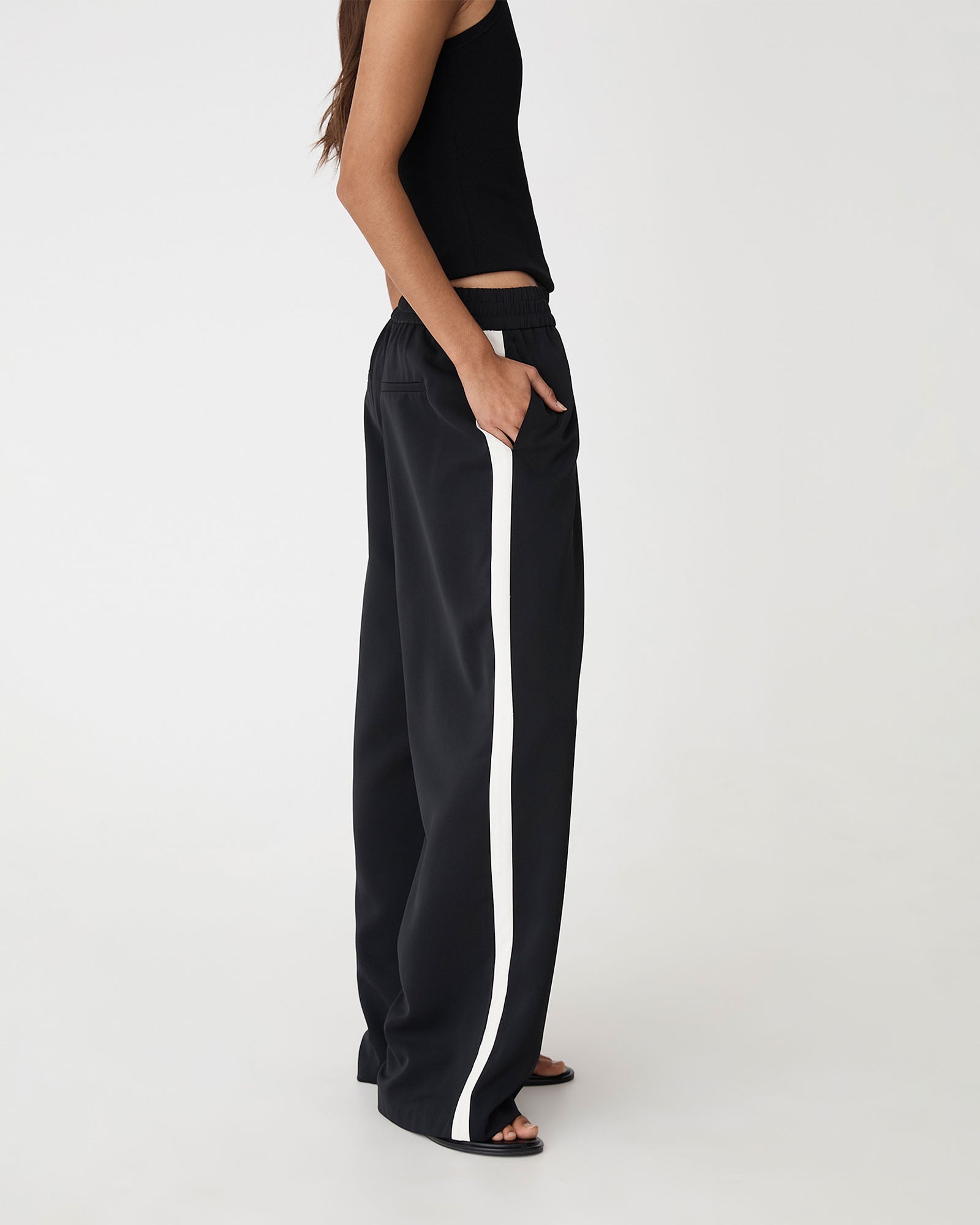 Alla Contrast Elastic Pants