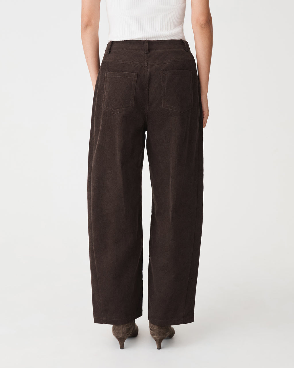 Nya Corduroy Barrel Leg Pants