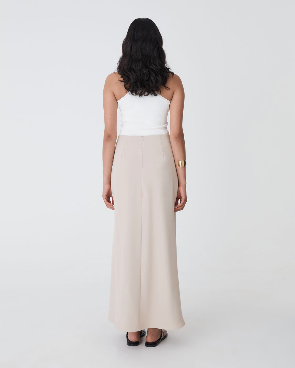 Caris Flared Maxi Skirt