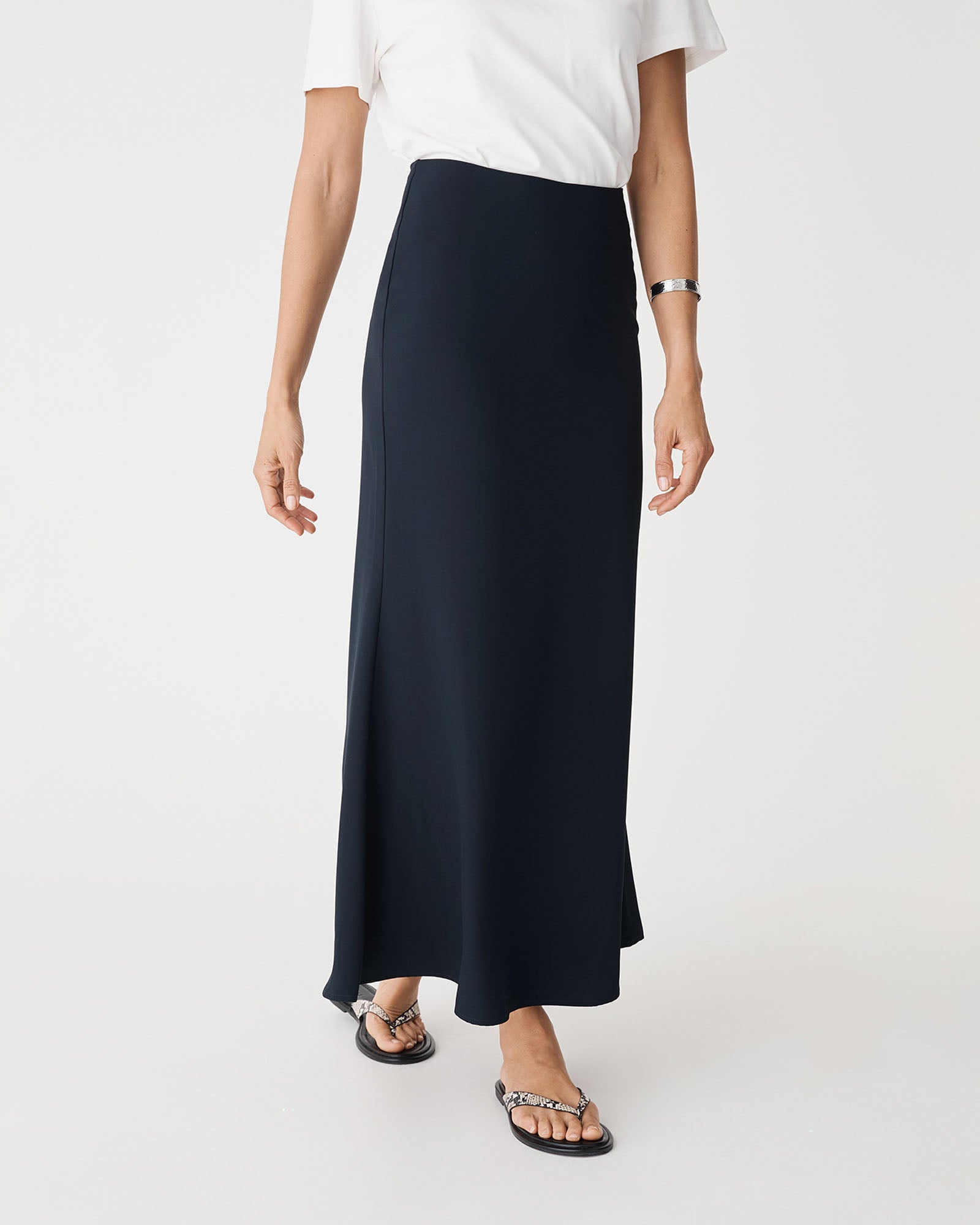 Caris Flared Maxi Skirt