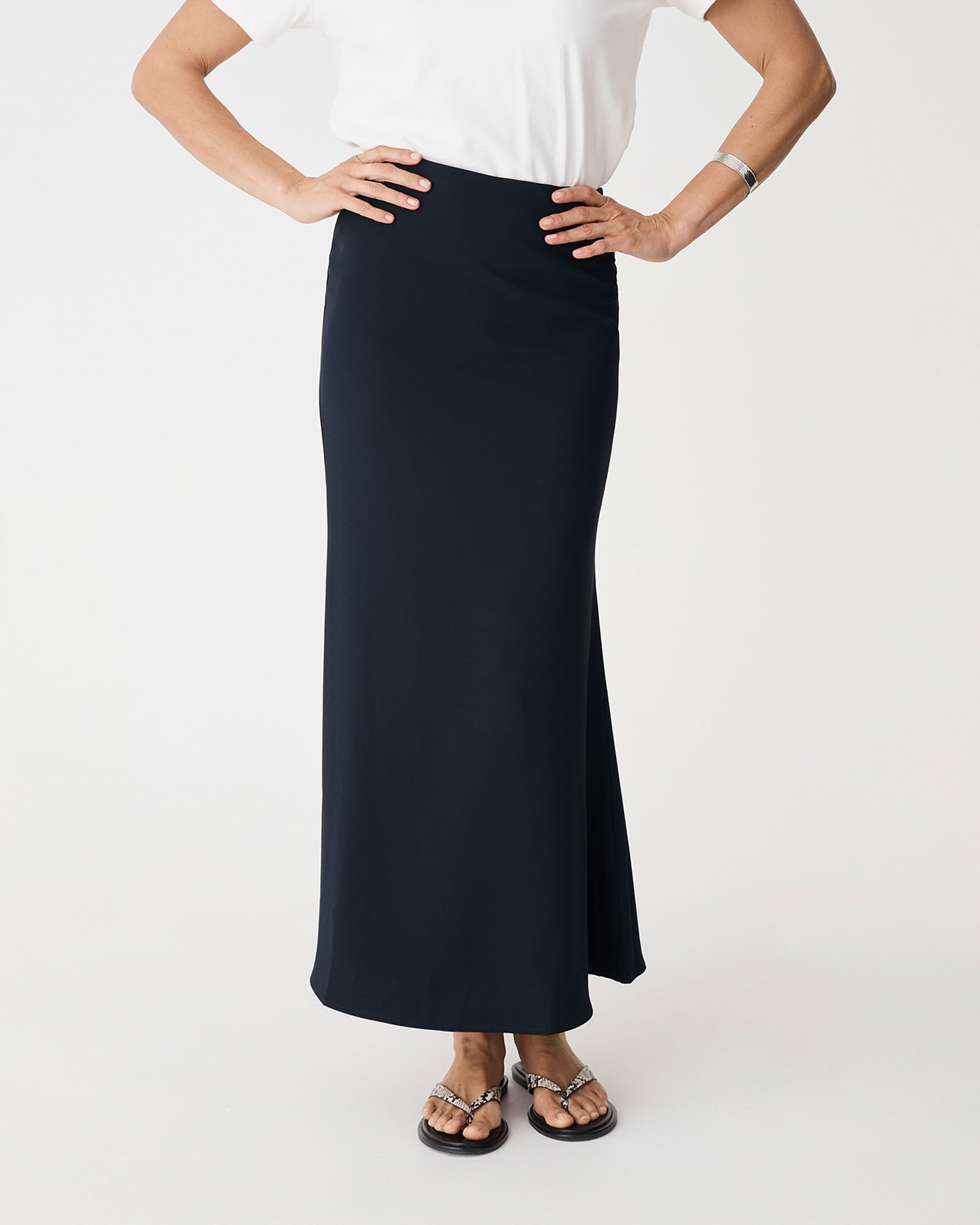 Caris Flared Maxi Skirt