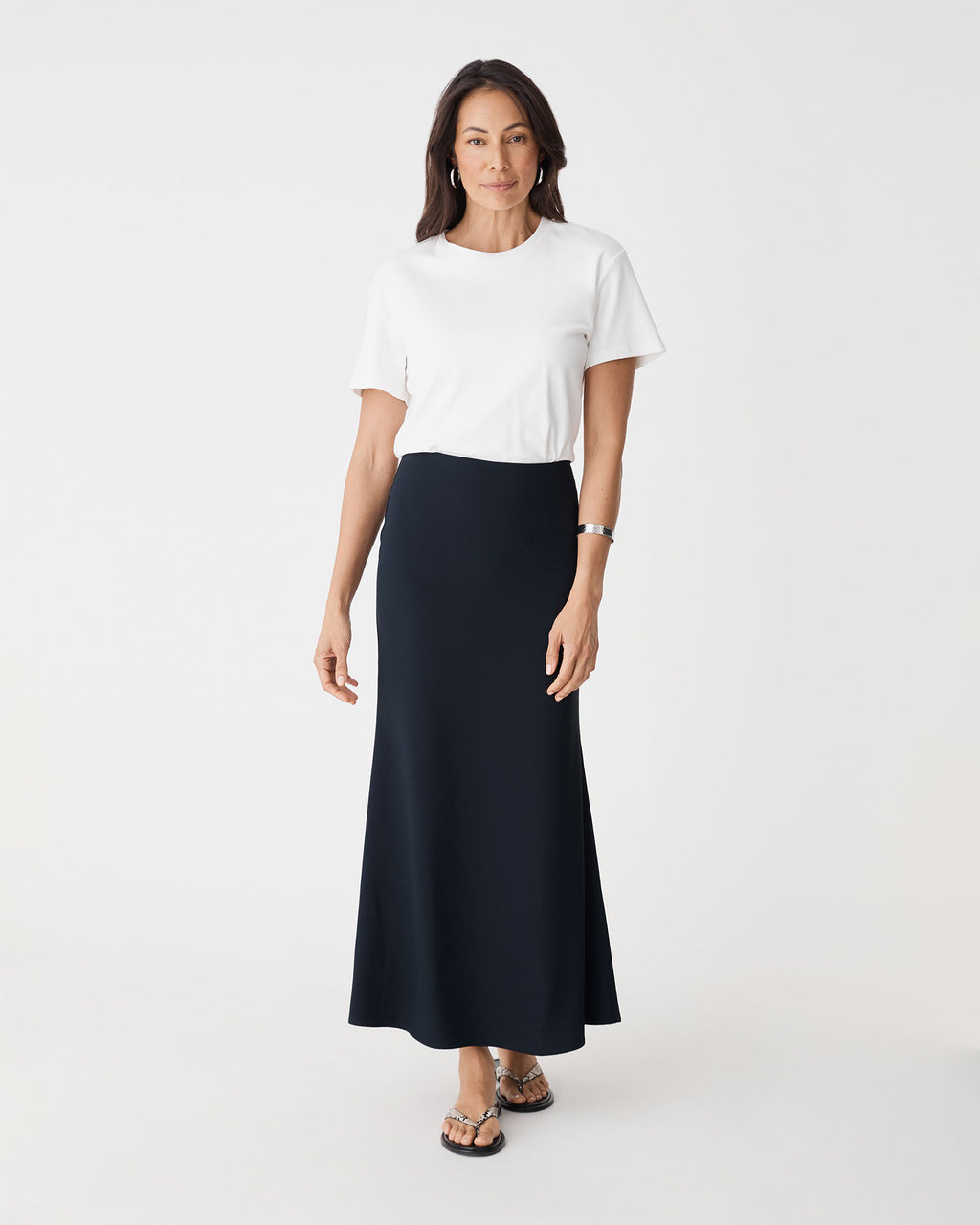 Caris Flared Maxi Skirt