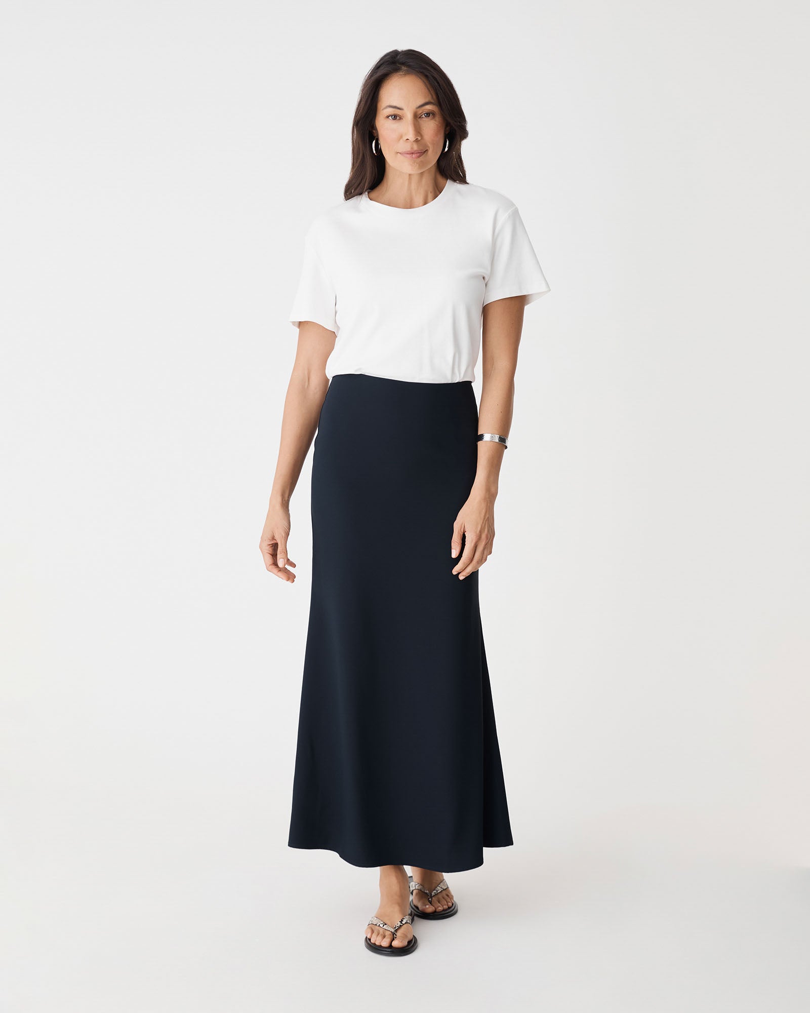 Caris Flared Maxi Skirt