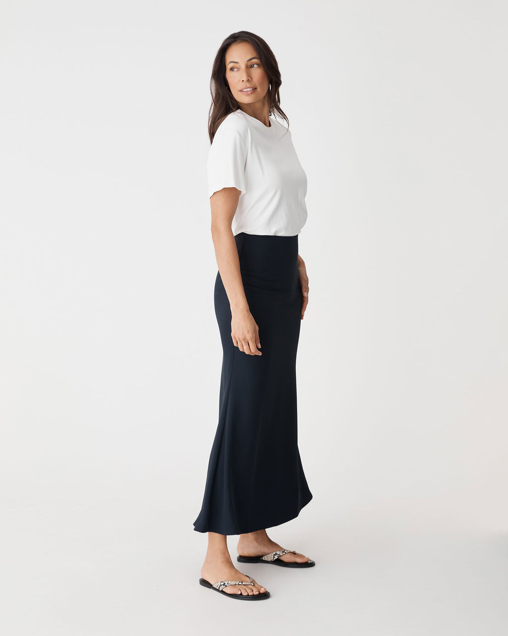 Caris Flared Maxi Skirt