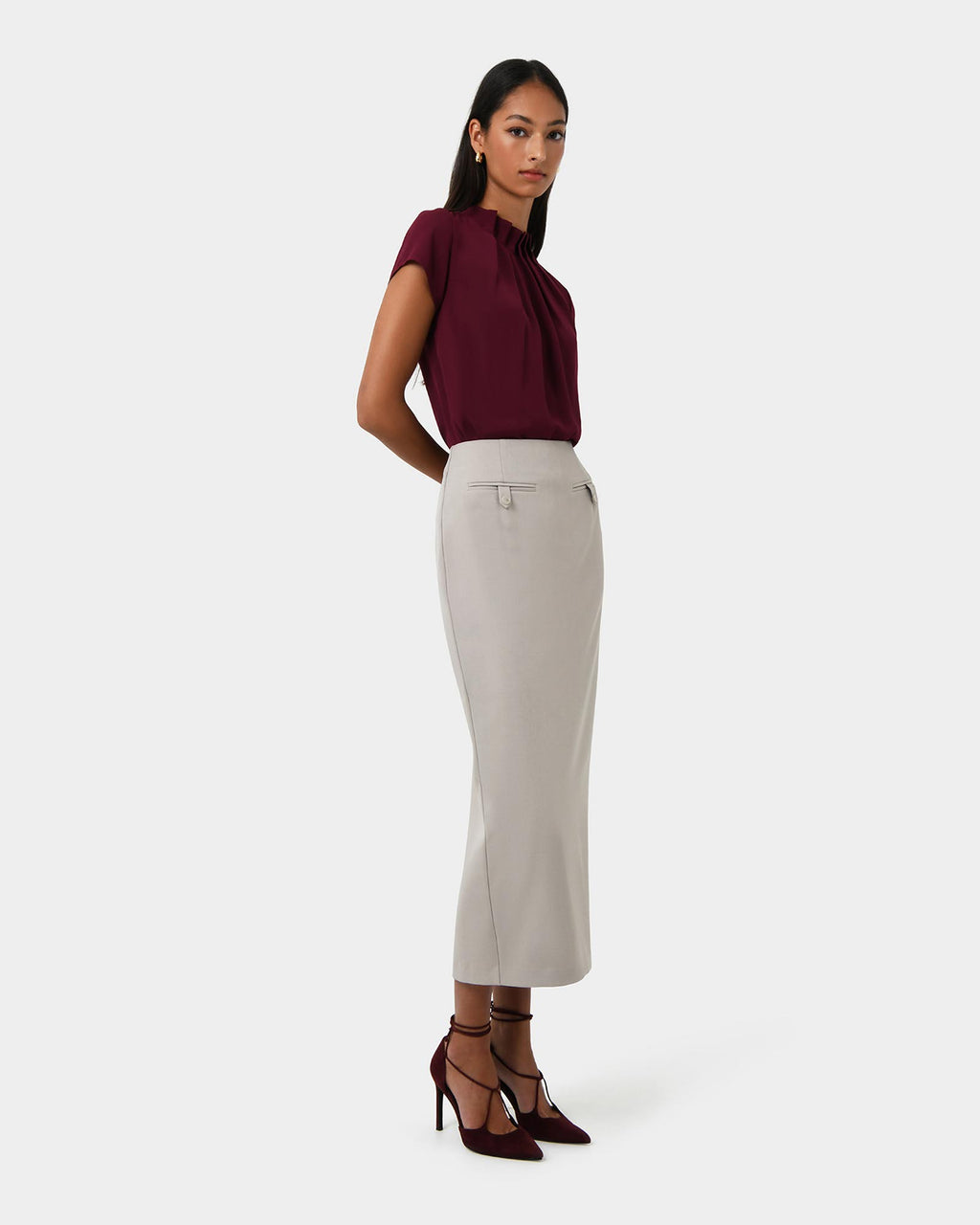 Milla Column Midi Skirt