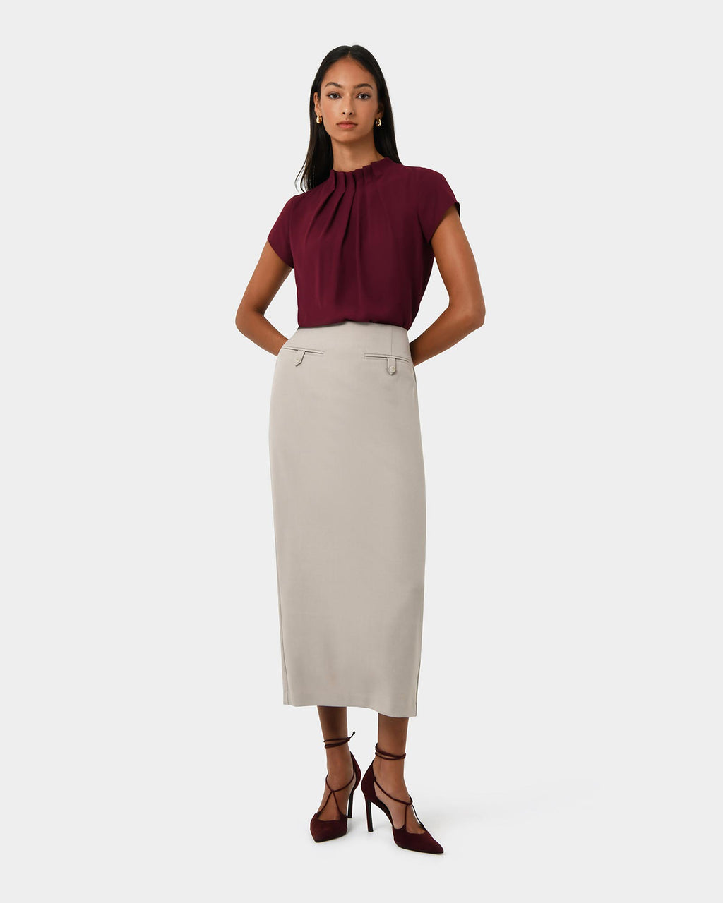 Milla Column Midi Skirt