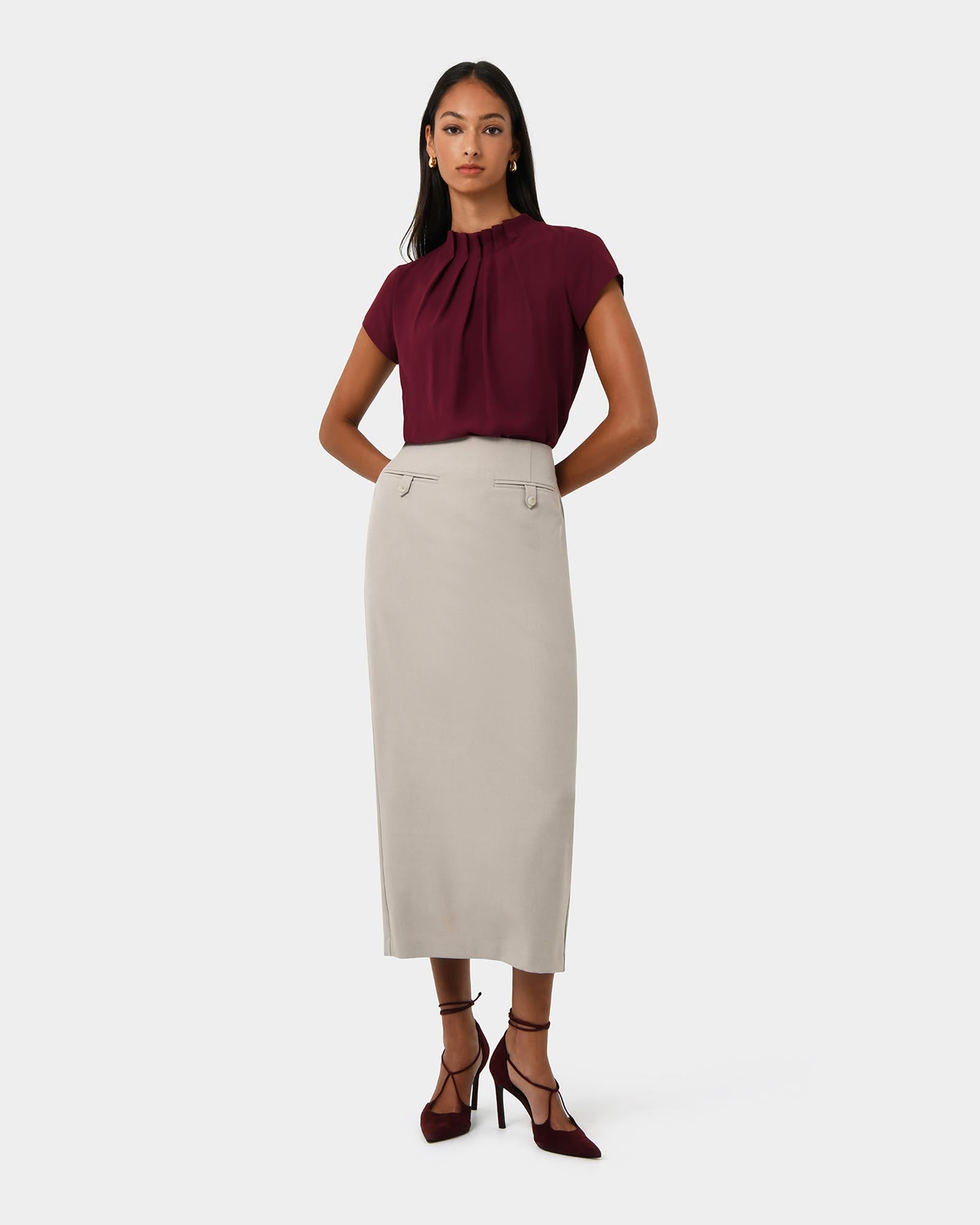 Milla Column Midi Skirt