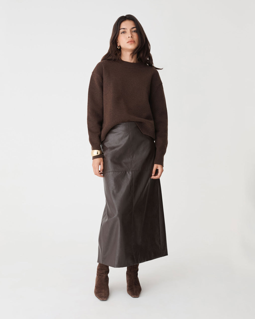Giselle Panel PU Skirt