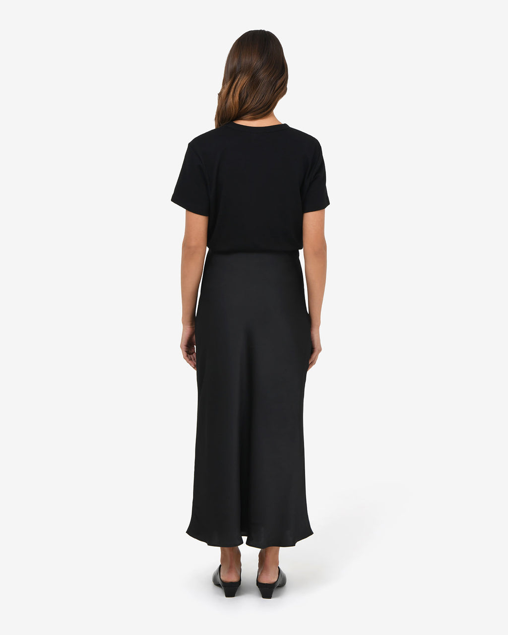 Valeria A-line Satin Skirt