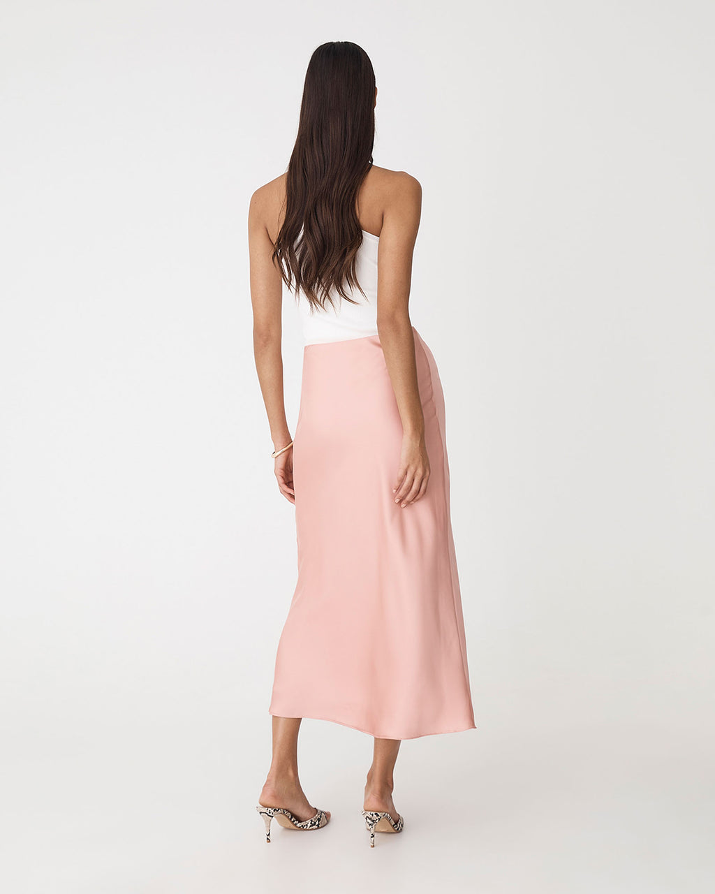 Valeria A-line Satin Skirt