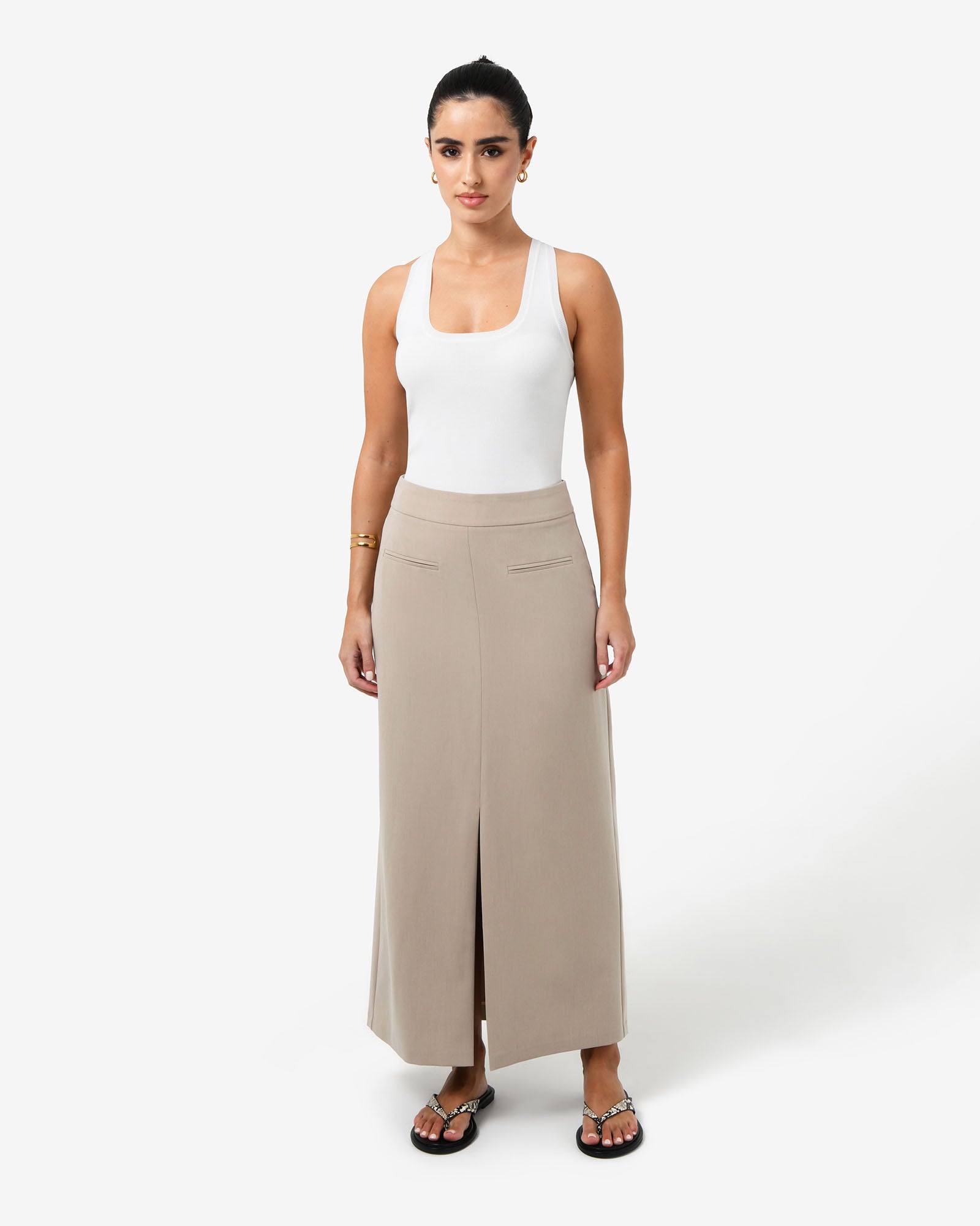 Milton Split Front Skirt