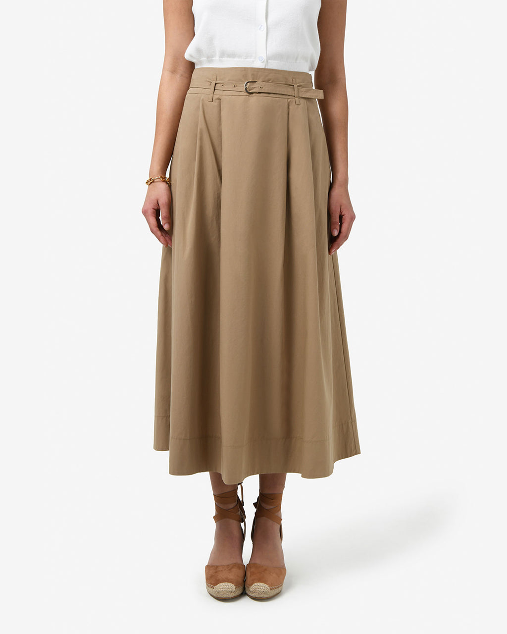 Willow Cotton Belted Skirt