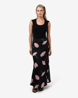 Felicia Floral Satin Skirt