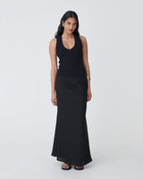 Amelia Linen Blend Maxi Skirt