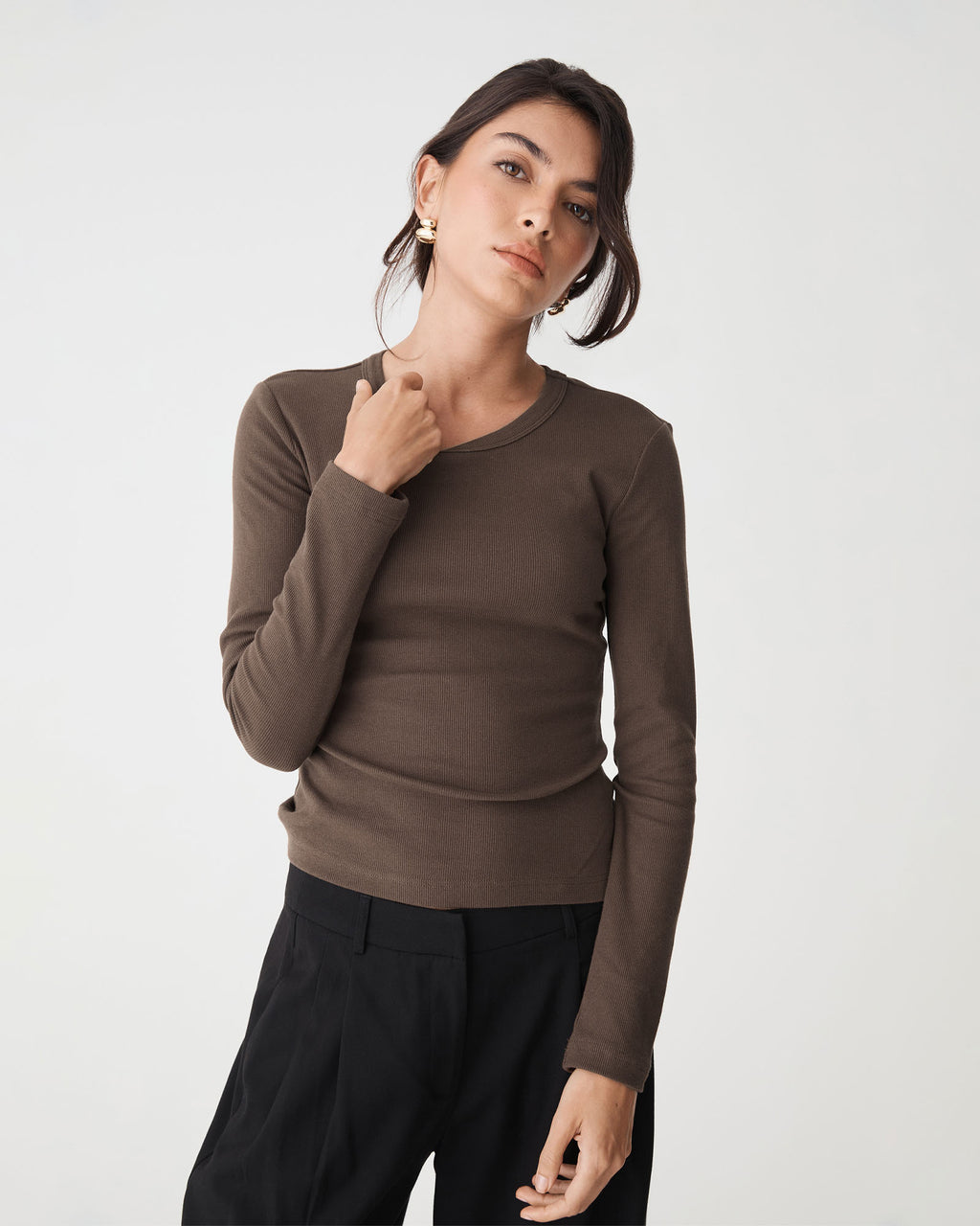Devon Long Sleeve Rib Tee
