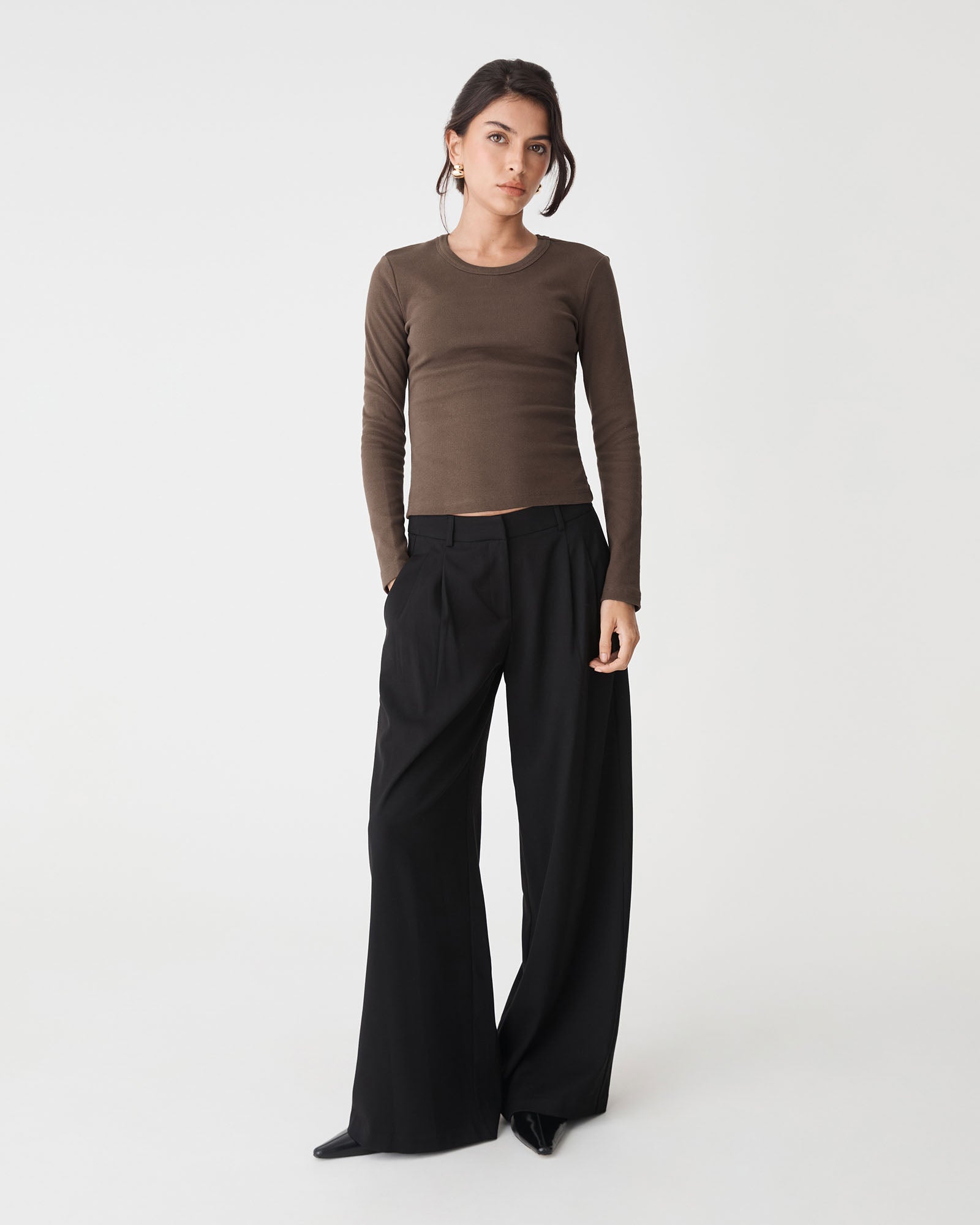Devon Long Sleeve Rib Tee