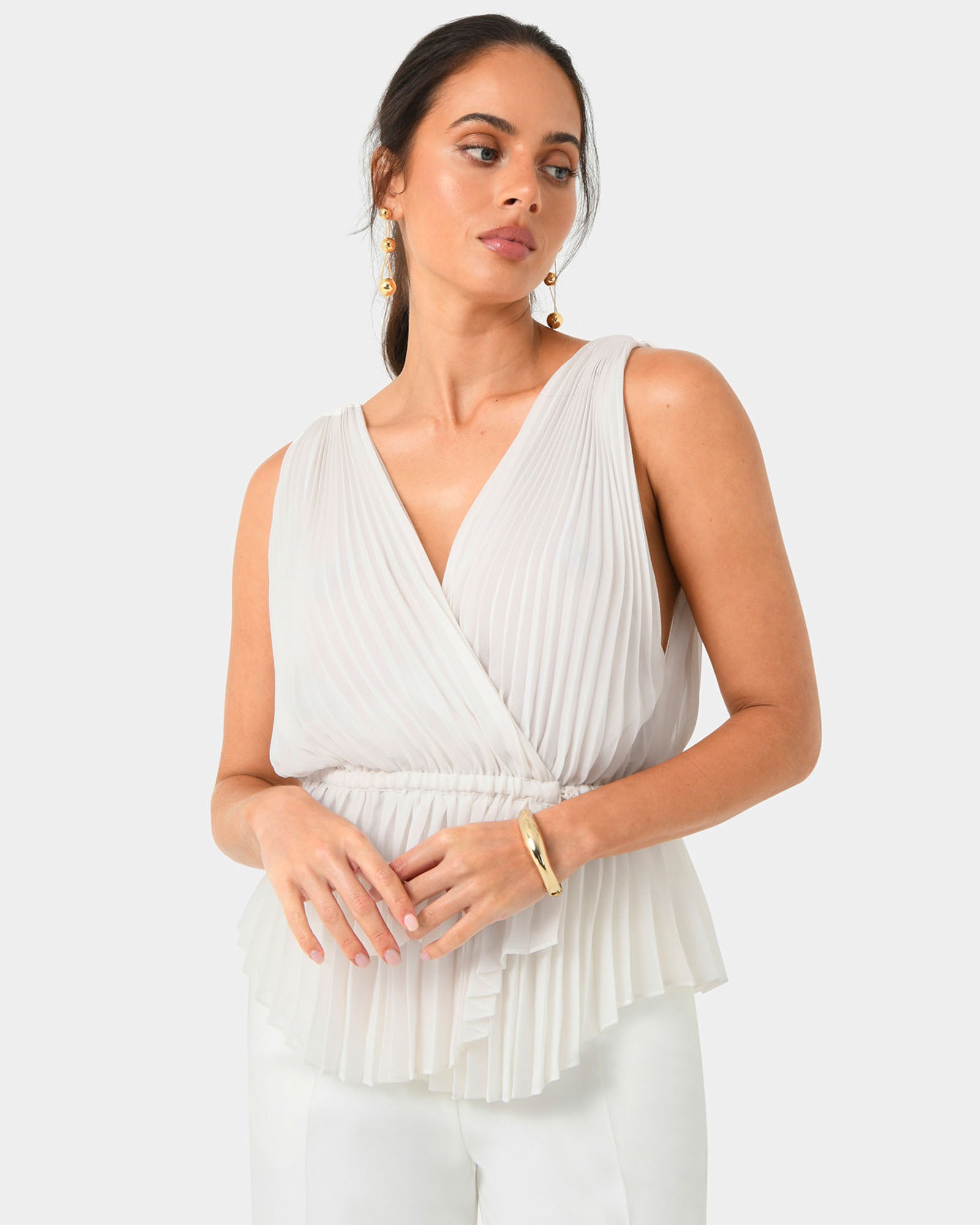Arina Pleated Top