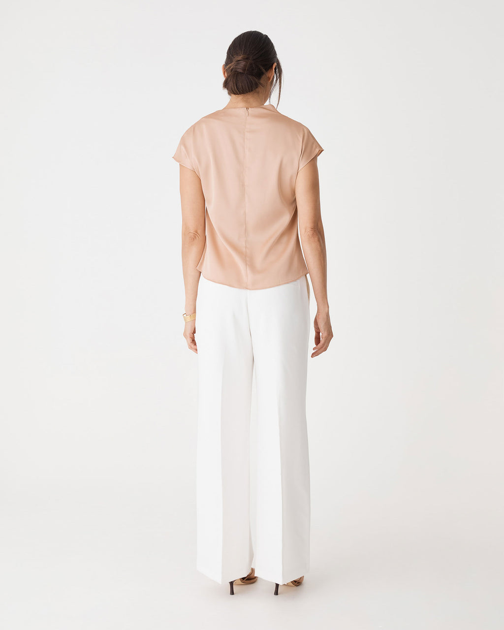 Zafina Pleated Draped Top